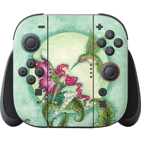 Flirting Fairy and Hummingbird by Amy Brown Nintendo Skins